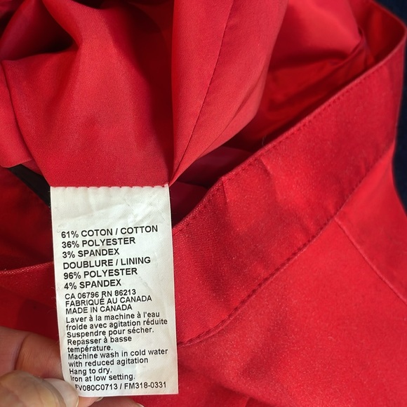 Tristan red pencil skirt. Size 2 - Picture 7 of 7